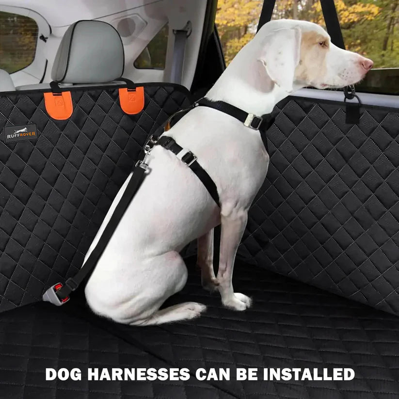 Woofin Cruiser™ Pro 2.0 Hard-Bottom Dog Car Bed & Seat Protector