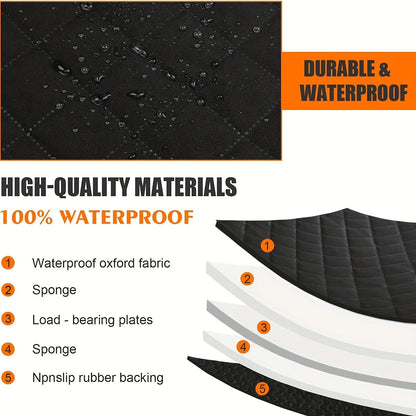 Overseas in Stock Dog Car Seat Cover with Hard Bottom for Back Seat, 100% Waterproof Dog Seat Cover for Cars with Mesh Window