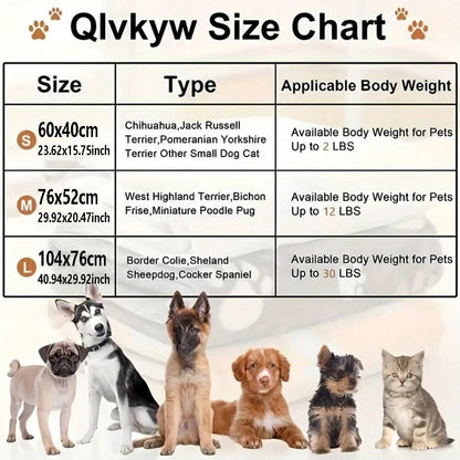 Cozy Calming Dog Paw Print Blanket